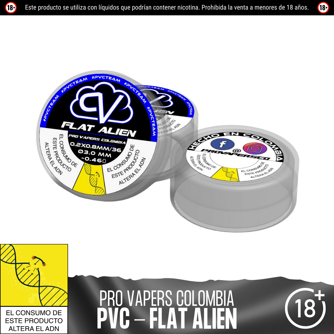 Flat Alien - Resistencias Artesanales - Pro Vapers | RA - PVC - FA - 01