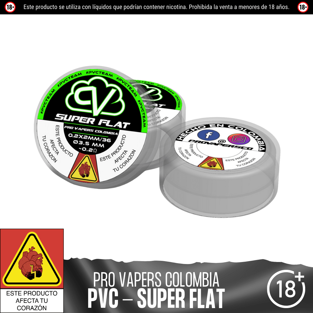Super Flat - Resistencias Artesanales - Pro Vapers | RA - PVC - SF - 01