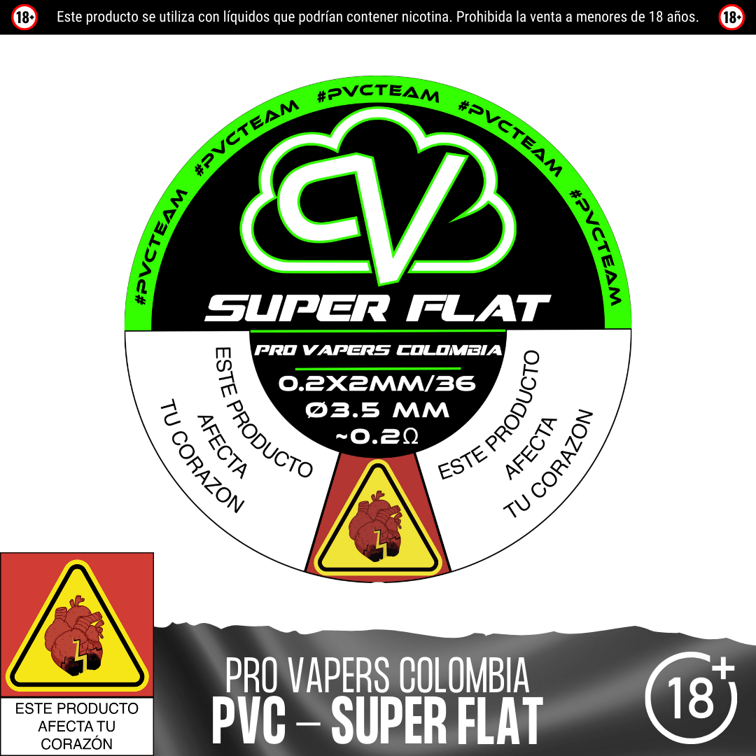 Super Flat - Resistencias Artesanales - Pro Vapers | RA - PVC - SF - 01