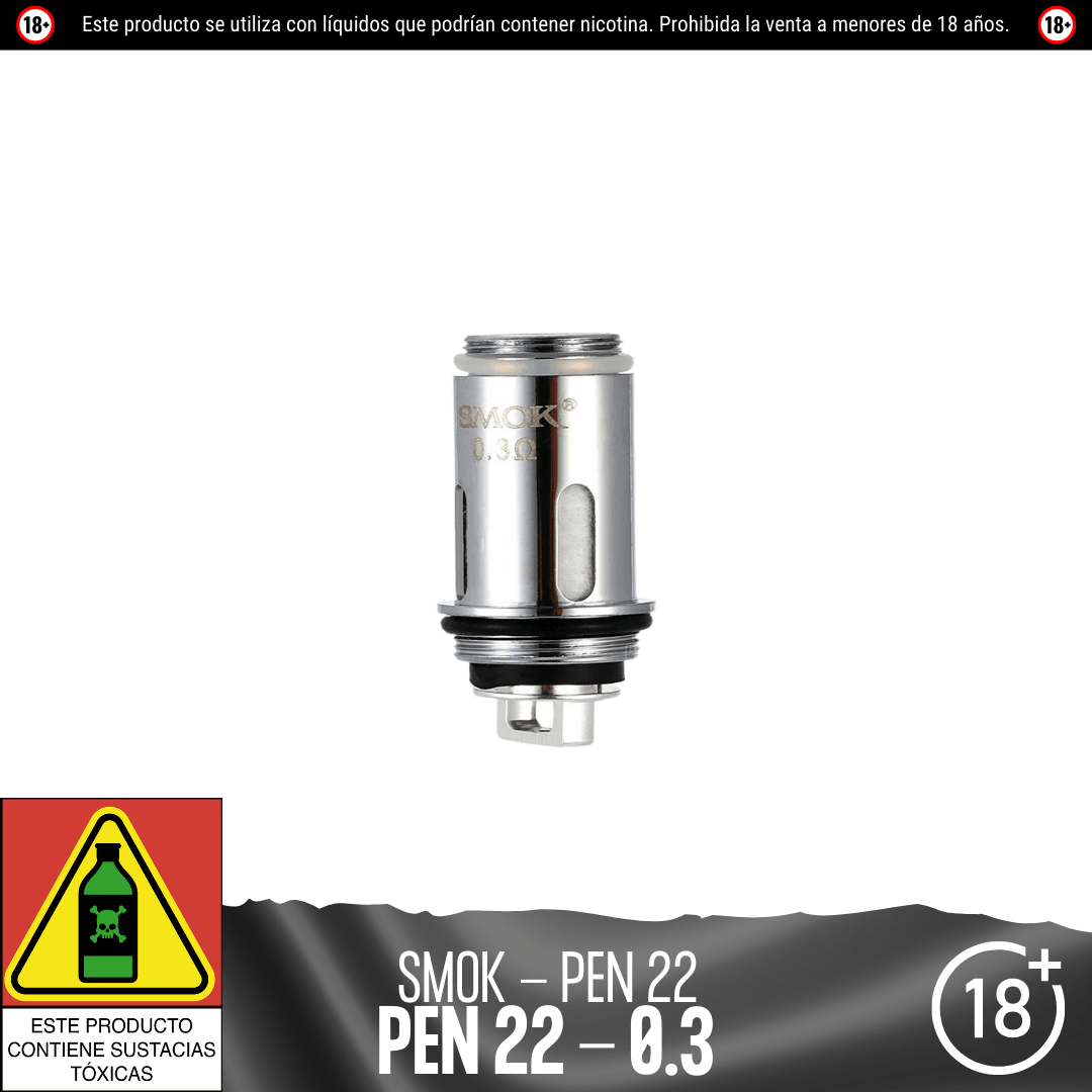 Smok - Resistencias Vape Pen 22 - Resistencias Comerciales - Smok | RC - SMK - VP22 - 01