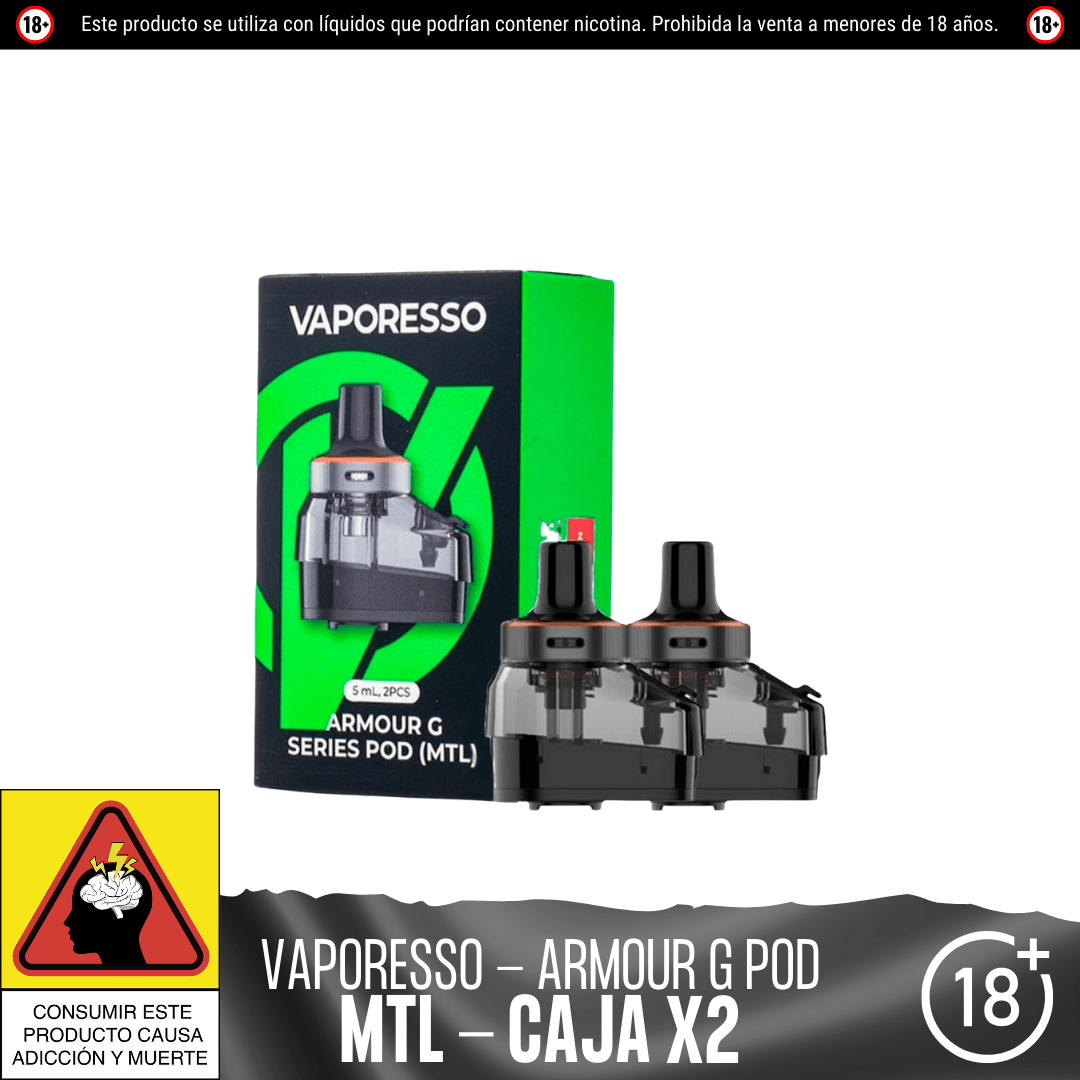 Vaporesso - Armour G Pod de Repuesto - Resistencias Comerciales - Vaporesso | RC - VPS - ARM - GPO - MTC