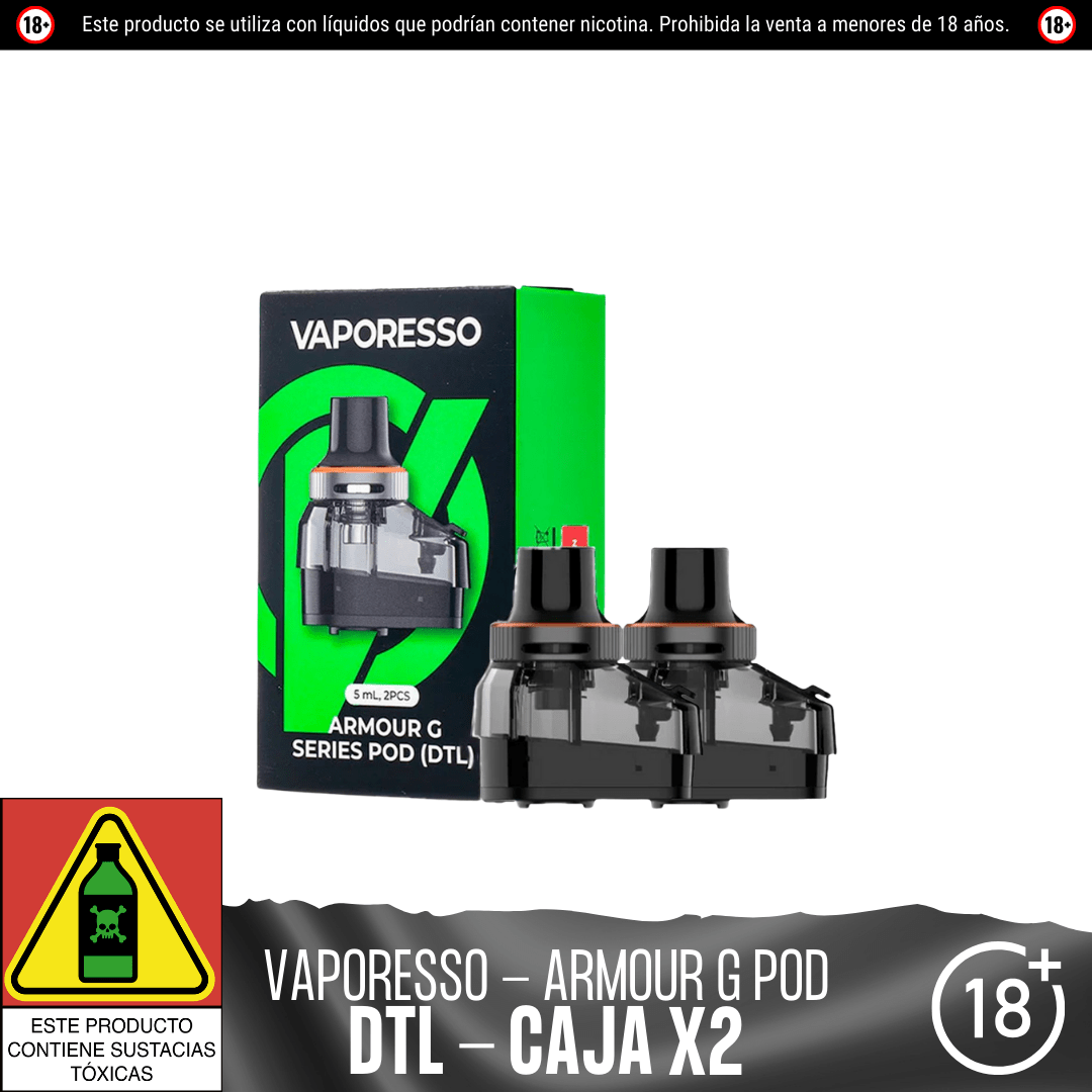 Vaporesso - Armour G Pod de Repuesto - Resistencias Comerciales - Vaporesso | RC - VPS - ARM - GPO - DTC