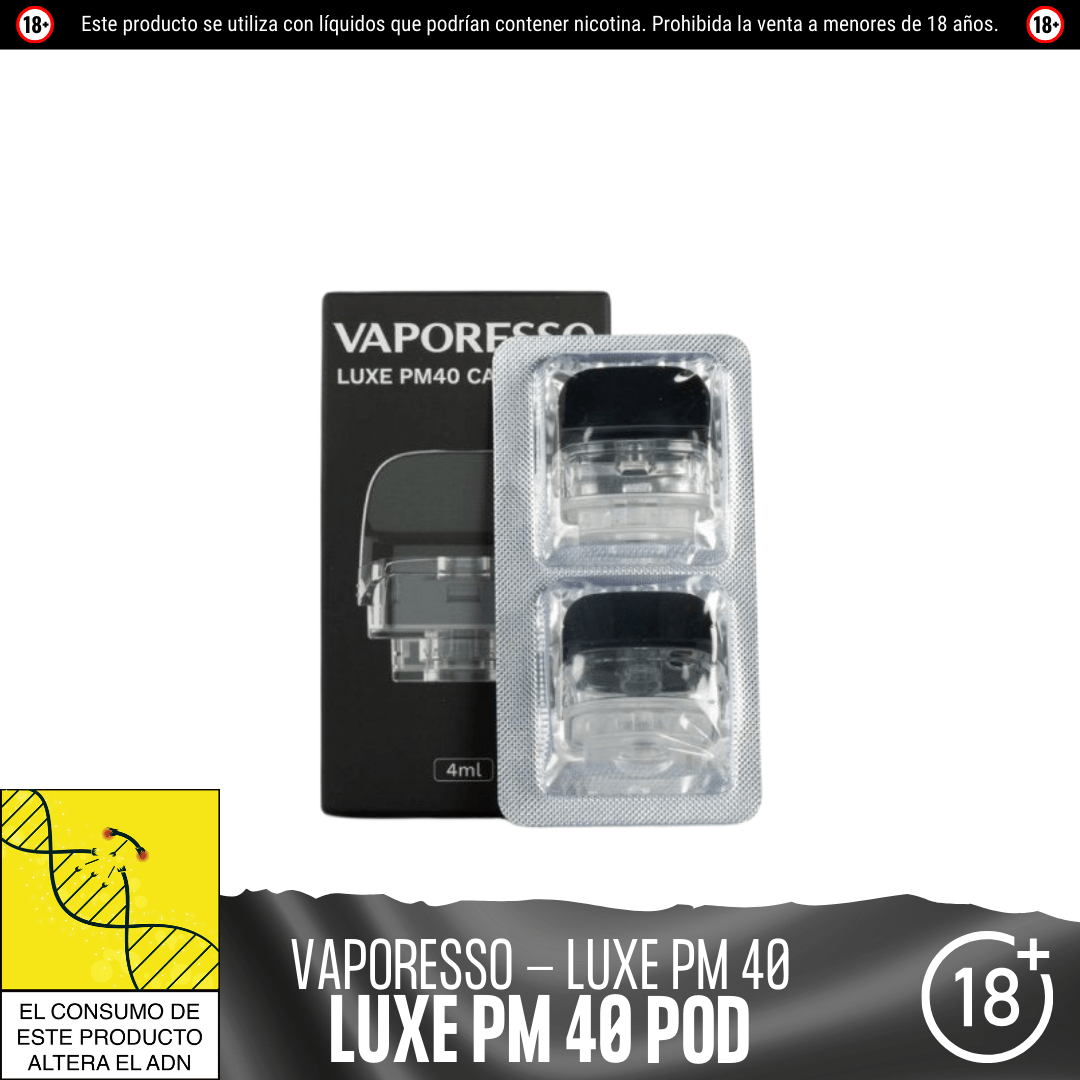 vaporesso luxe xr max resistencia Vaporesso Luxe PM40 Pod Repuesto · Cartucho 4ml DIY