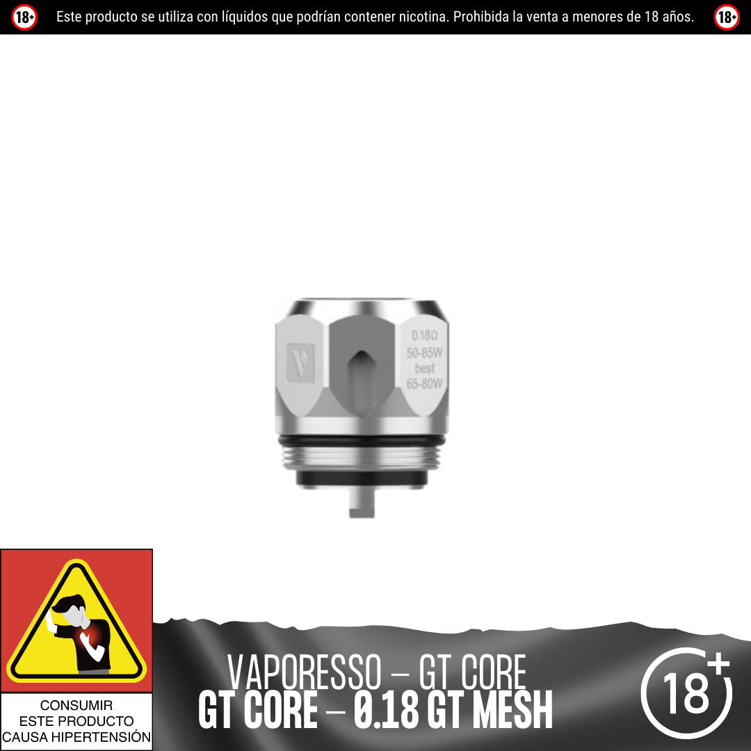 Vaporesso - Resistencias GT Core - Resistencias Comerciales - Vaporesso | RC - VPS - GT - 01