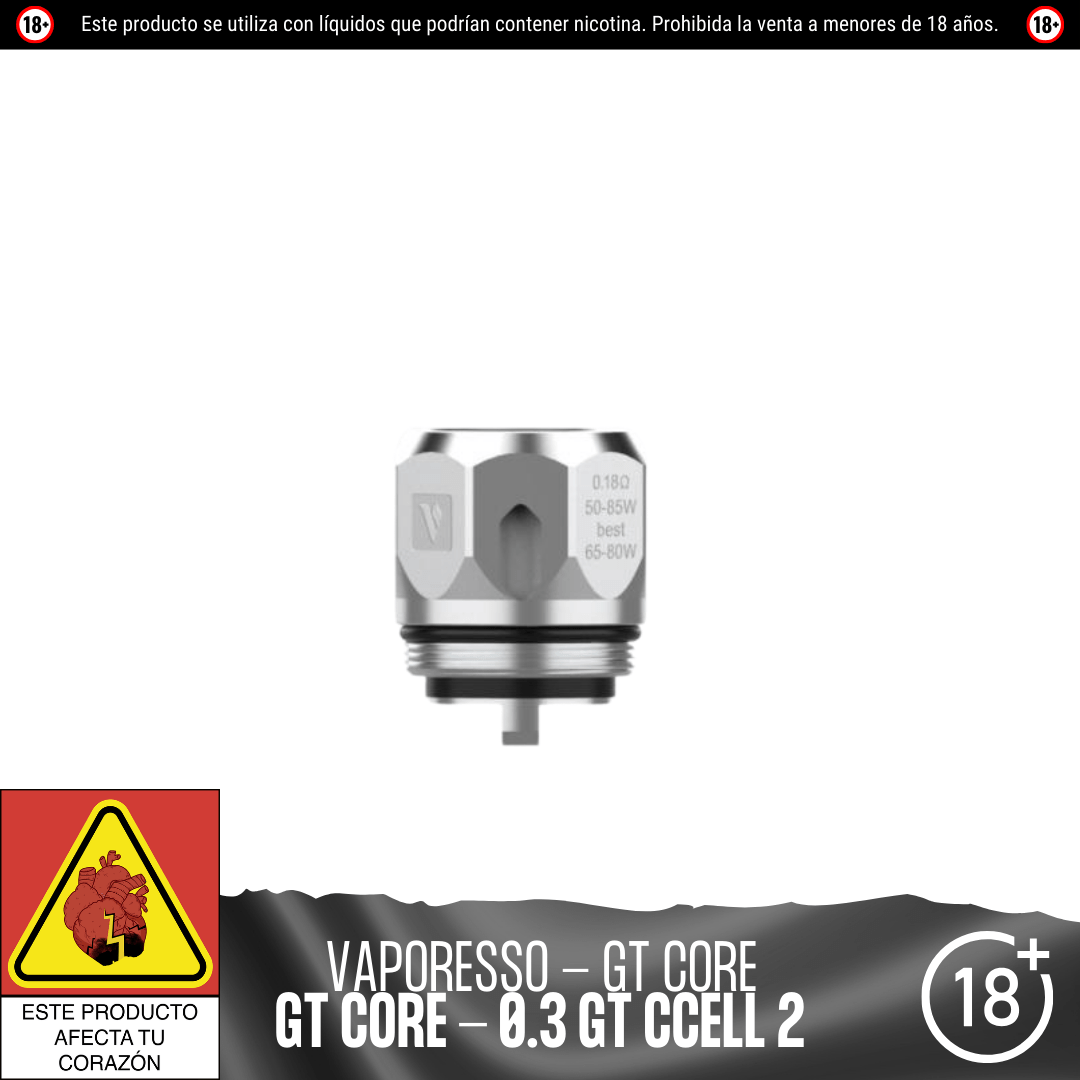 Vaporesso - Resistencias GT Core - Resistencias Comerciales - Vaporesso | RC - VPS - GT - 13