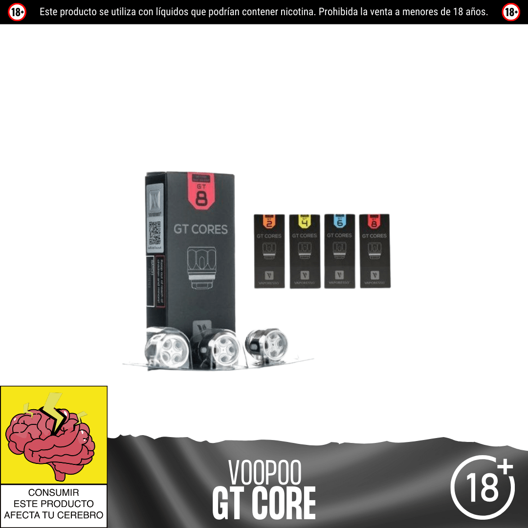 Vaporesso - Resistencias GT Core - Resistencias Comerciales - Vaporesso | RC - VPS - GT - 12