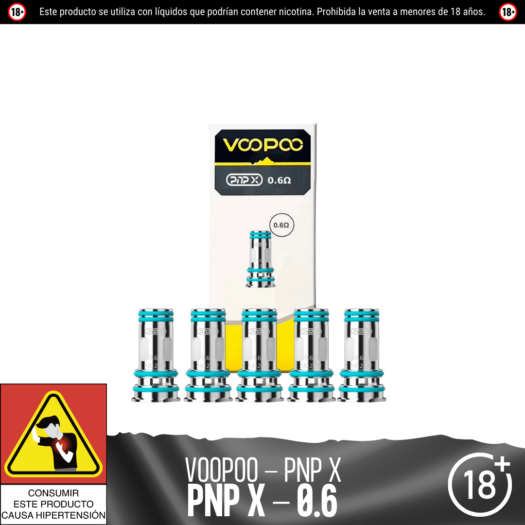 Voopoo - Resistencias Pnp X - Resistencias Comerciales - Voopoo | RC - VP - PNPX - 06C