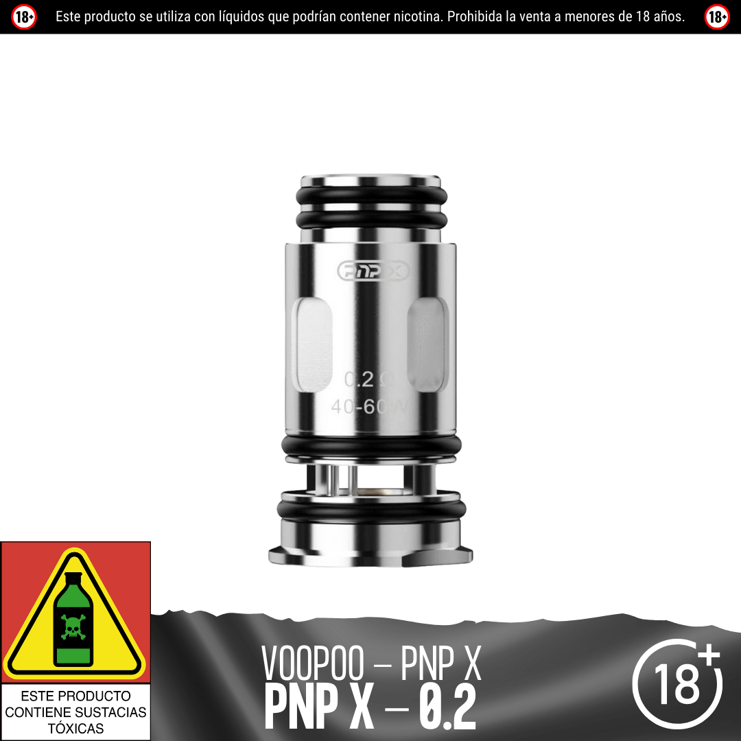 Voopoo - Resistencias Pnp X - Resistencias Comerciales - Voopoo | RC - VP - PNPX - 02U