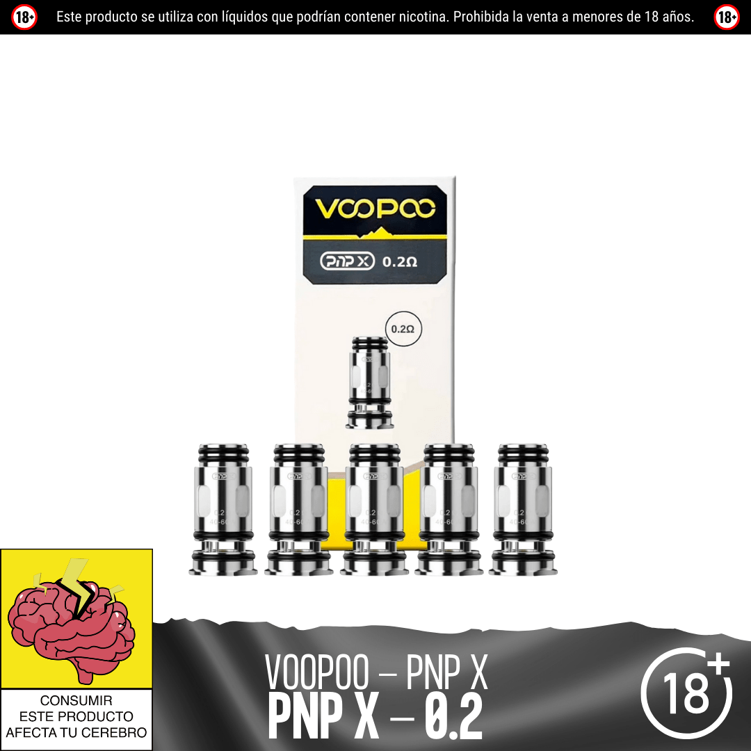 Voopoo - Resistencias Pnp X - Resistencias Comerciales - Voopoo | RC - VP - PNPX - 02C