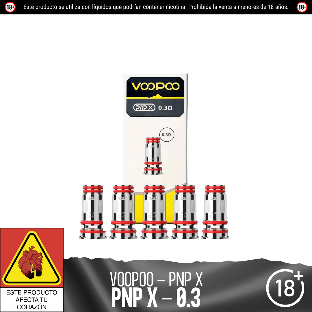 Voopoo - Resistencias Pnp X - Resistencias Comerciales - Voopoo | RC - VP - PNPX - 03C
