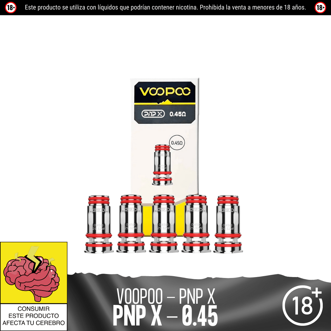 Voopoo - Resistencias Pnp X - Resistencias Comerciales - Voopoo | RC - VP - PNPX - 045C