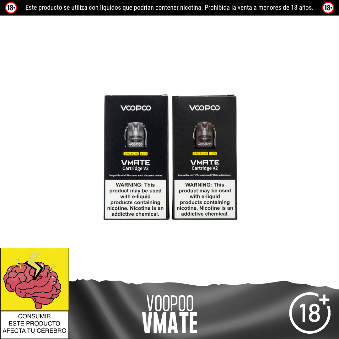 Voopoo - Vmate V2 Pod de Repuesto - Resistencias Comerciales - Voopoo | RC - VP - VMV2 - 02