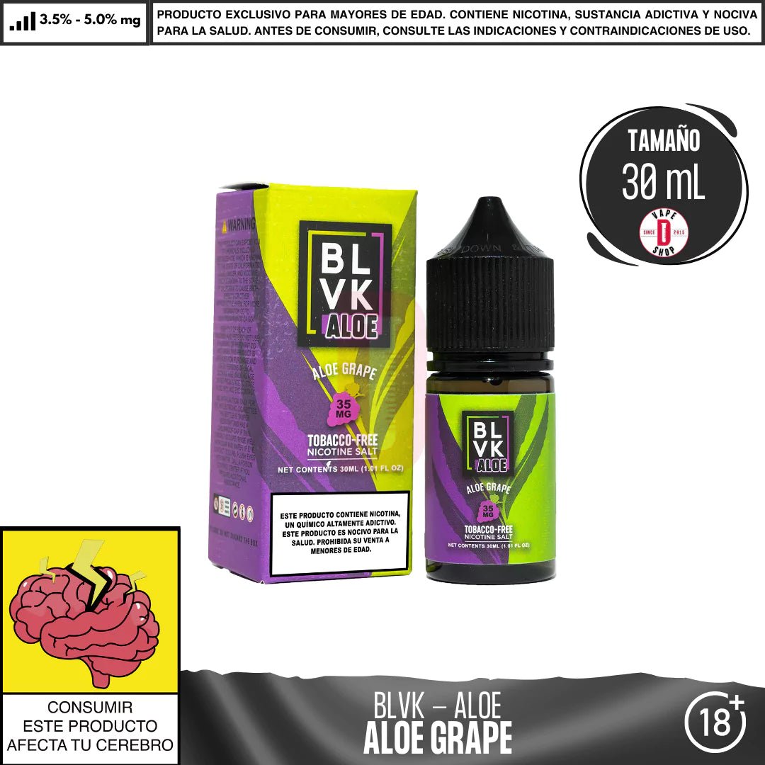 Aloe Grape Salts - Sales de Nicotina - BLVK | SN - BLVK - ALG - 35