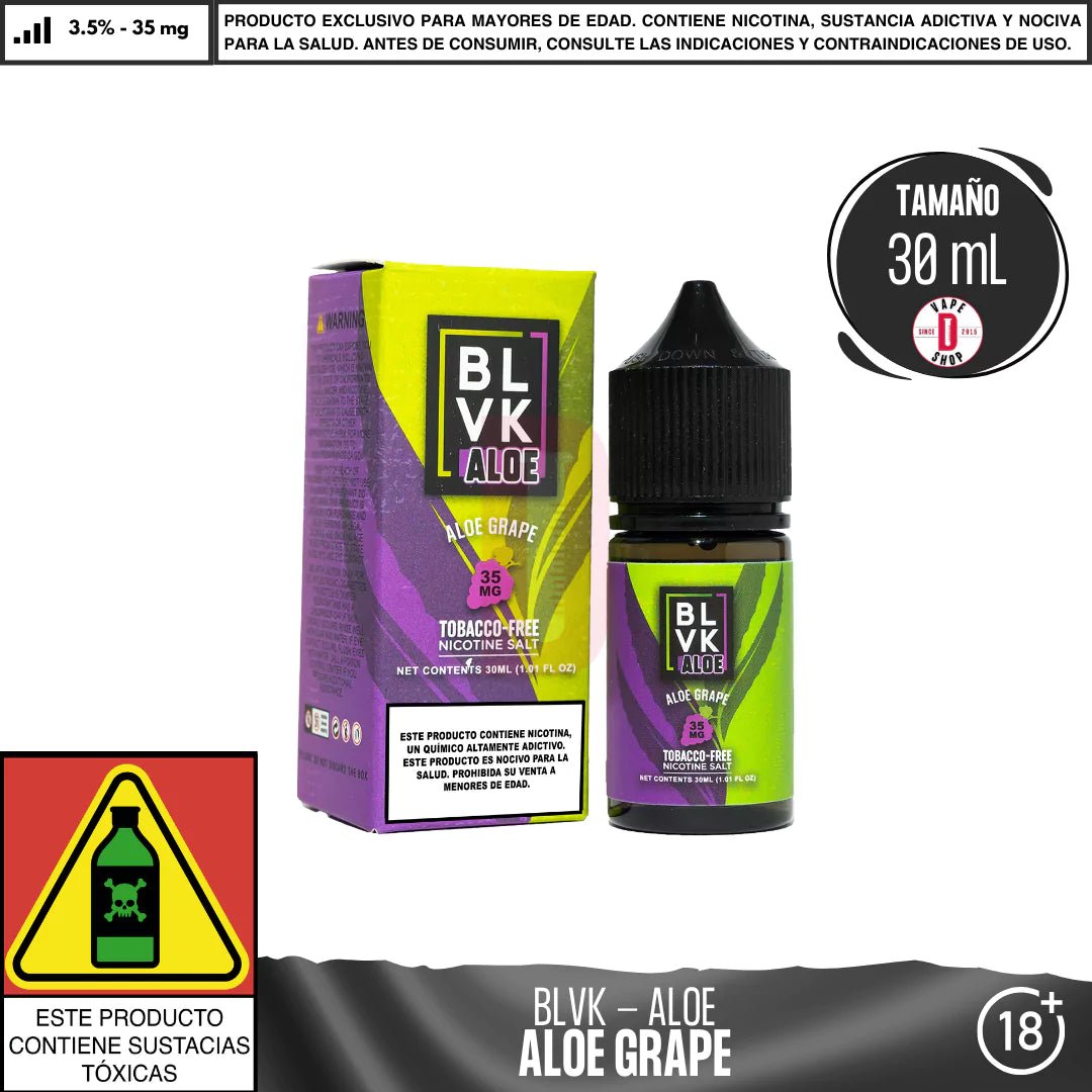 Aloe Grape Salts - Sales de Nicotina - BLVK | SN - BLVK - ALG - 35