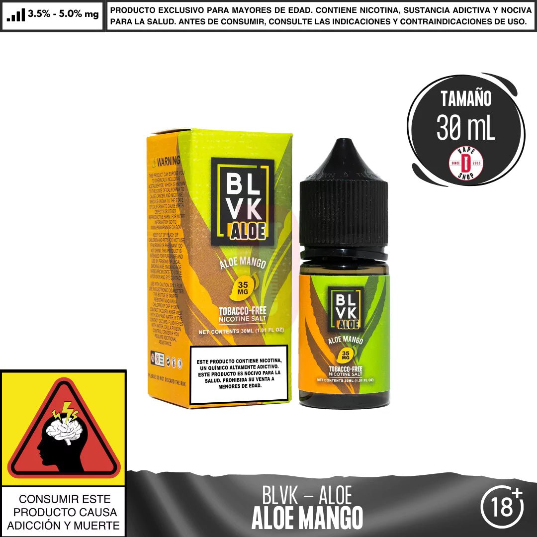 Aloe Mango Salts - Sales de Nicotina - BLVK | SN - BLVK - ALM - 35