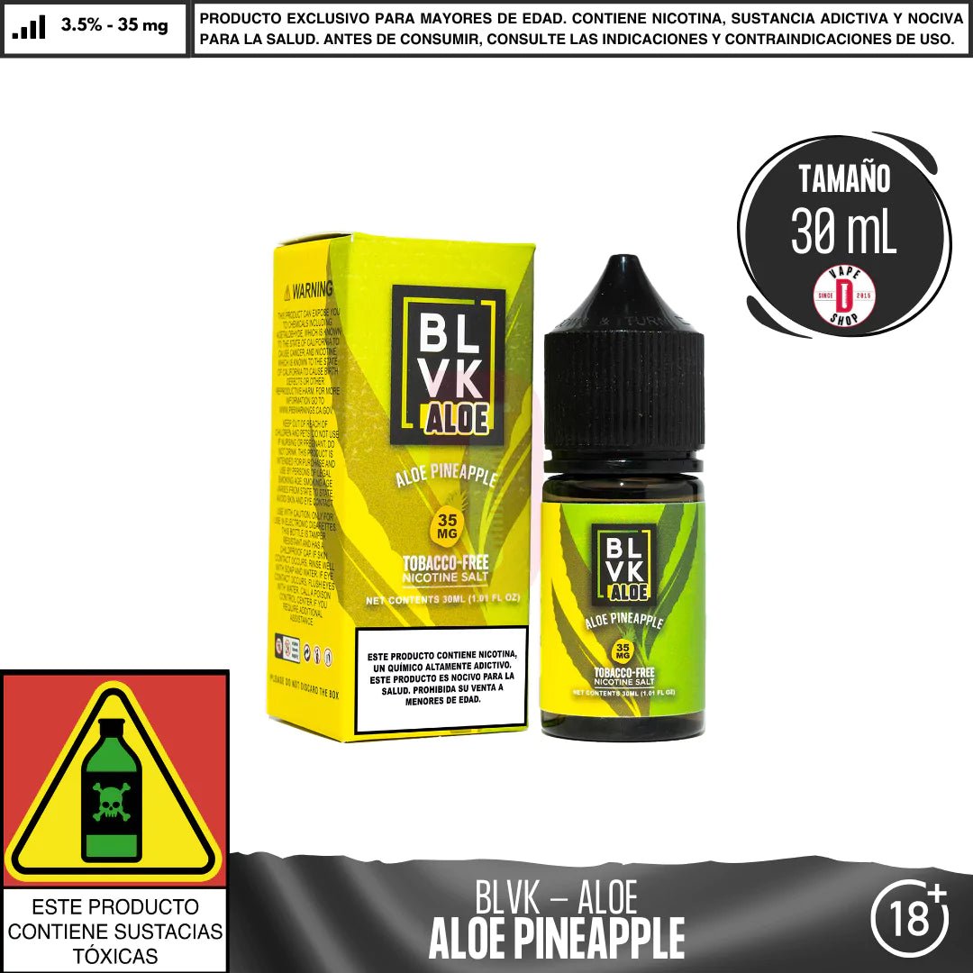 Aloe Pineapple Salts - Sales de Nicotina - BLVK | SN - BLVK - ALP - 35