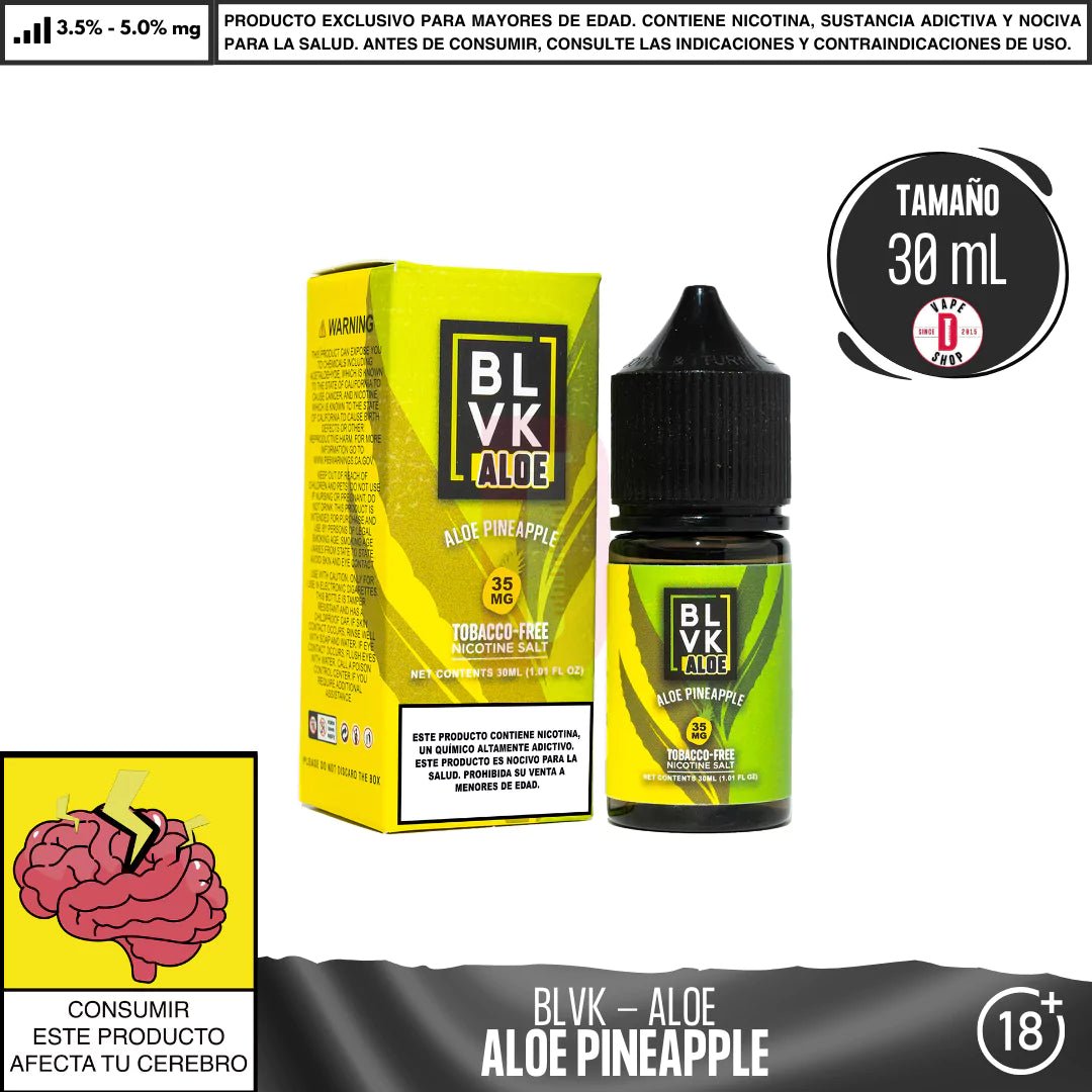 Aloe Pineapple Salts - Sales de Nicotina - BLVK | SN - BLVK - ALP - 35