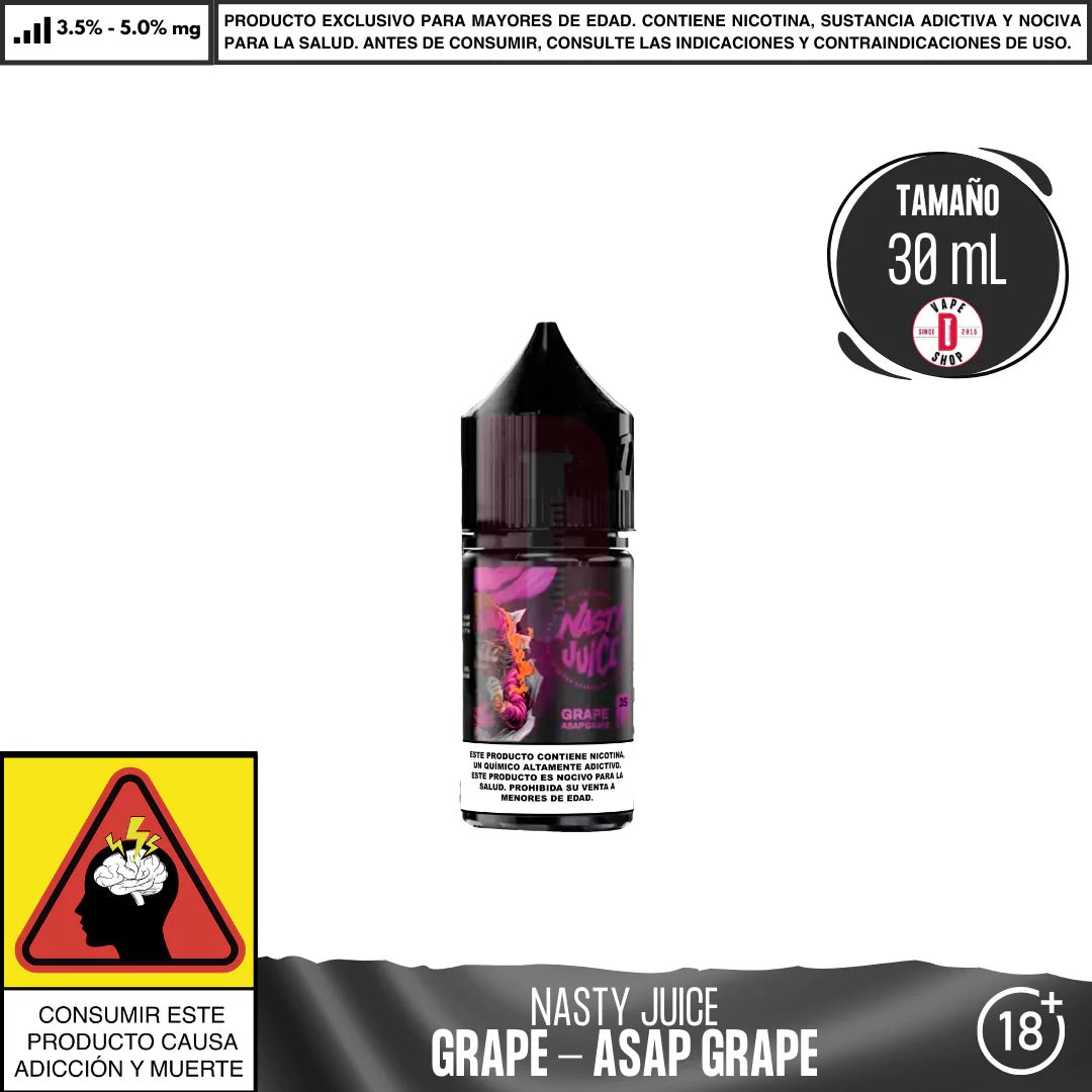 Asap Grape Salts - Sales de Nicotina - Nasty | SN - NJ - ASG - 35