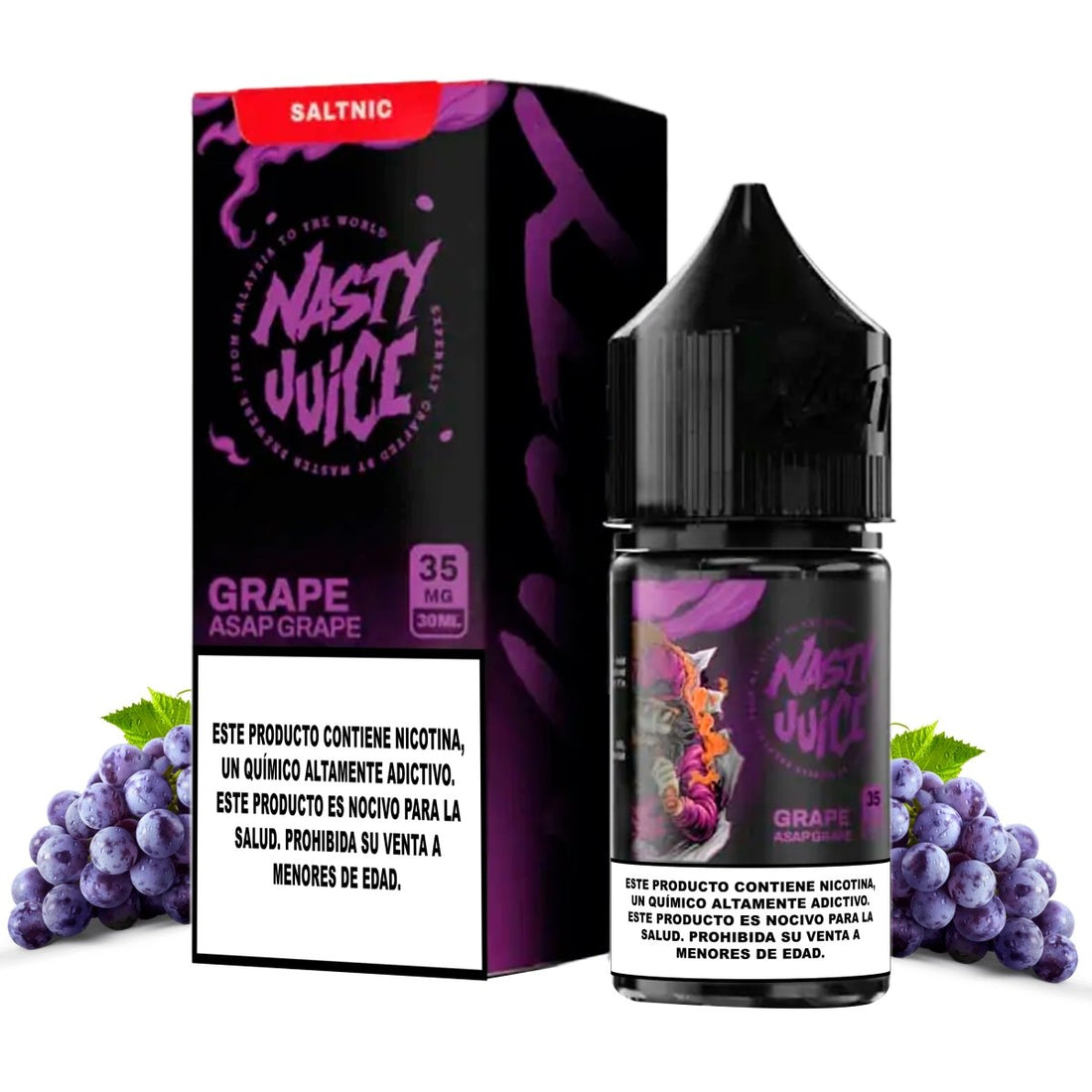 Asap Grape Salts - Sales de Nicotina - Nasty | SN - NJ - ASG - 35