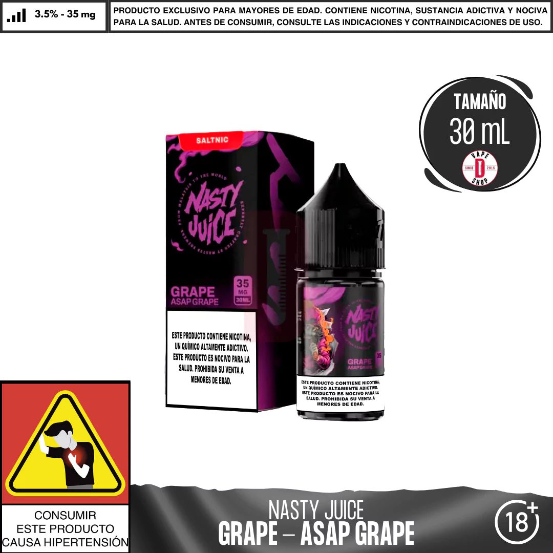 Asap Grape Salts - Sales de Nicotina - Nasty | SN - NJ - ASG - 35