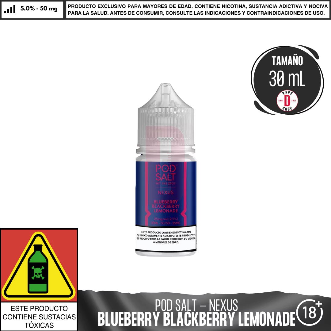 Blueberry Blackberry Lemonade Salts - Sales de Nicotina - Pod Salt | SN - POS - NEX - BBL - 50