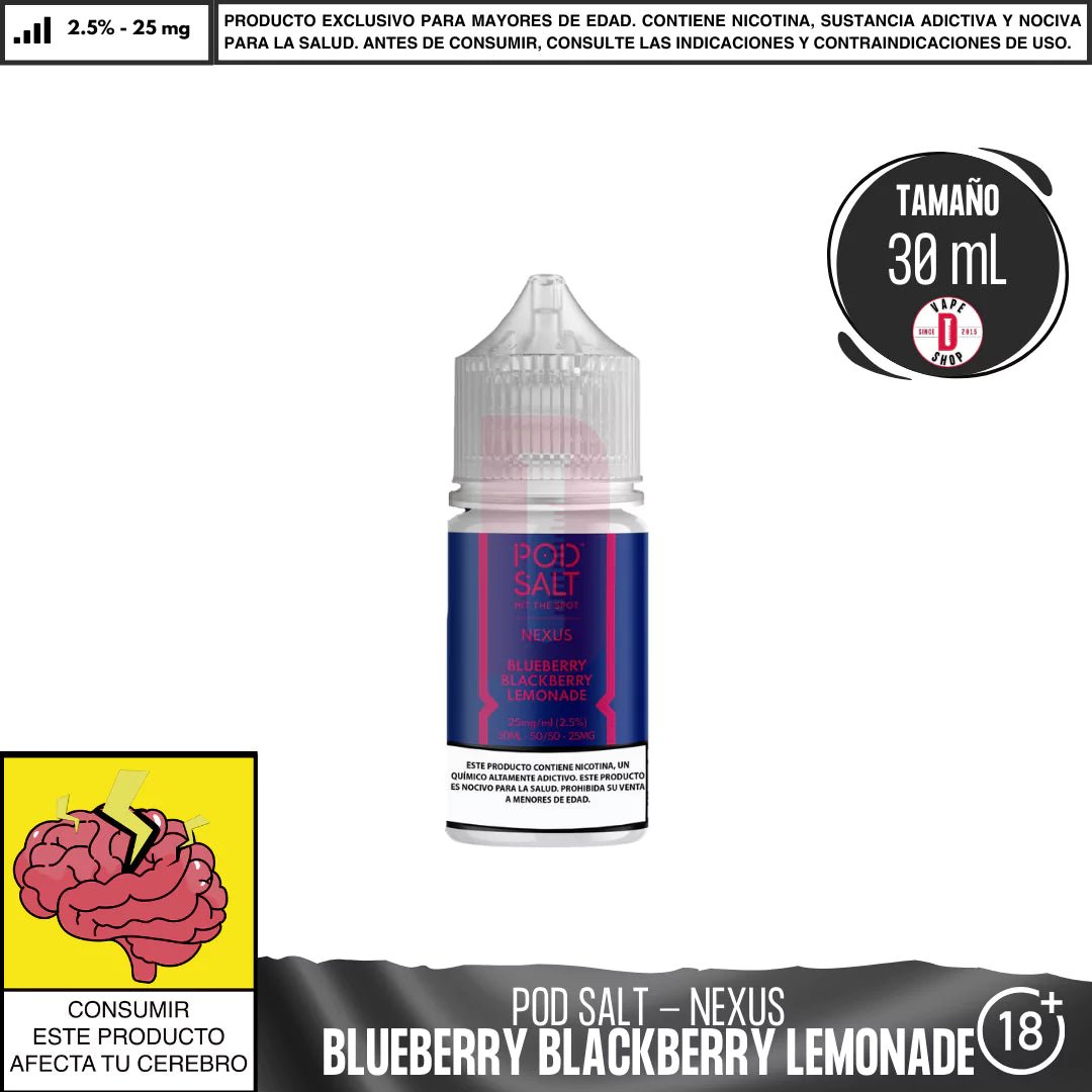 Blueberry Blackberry Lemonade Salts - Sales de Nicotina - Pod Salt | SN - POS - NEX - BBL - 25