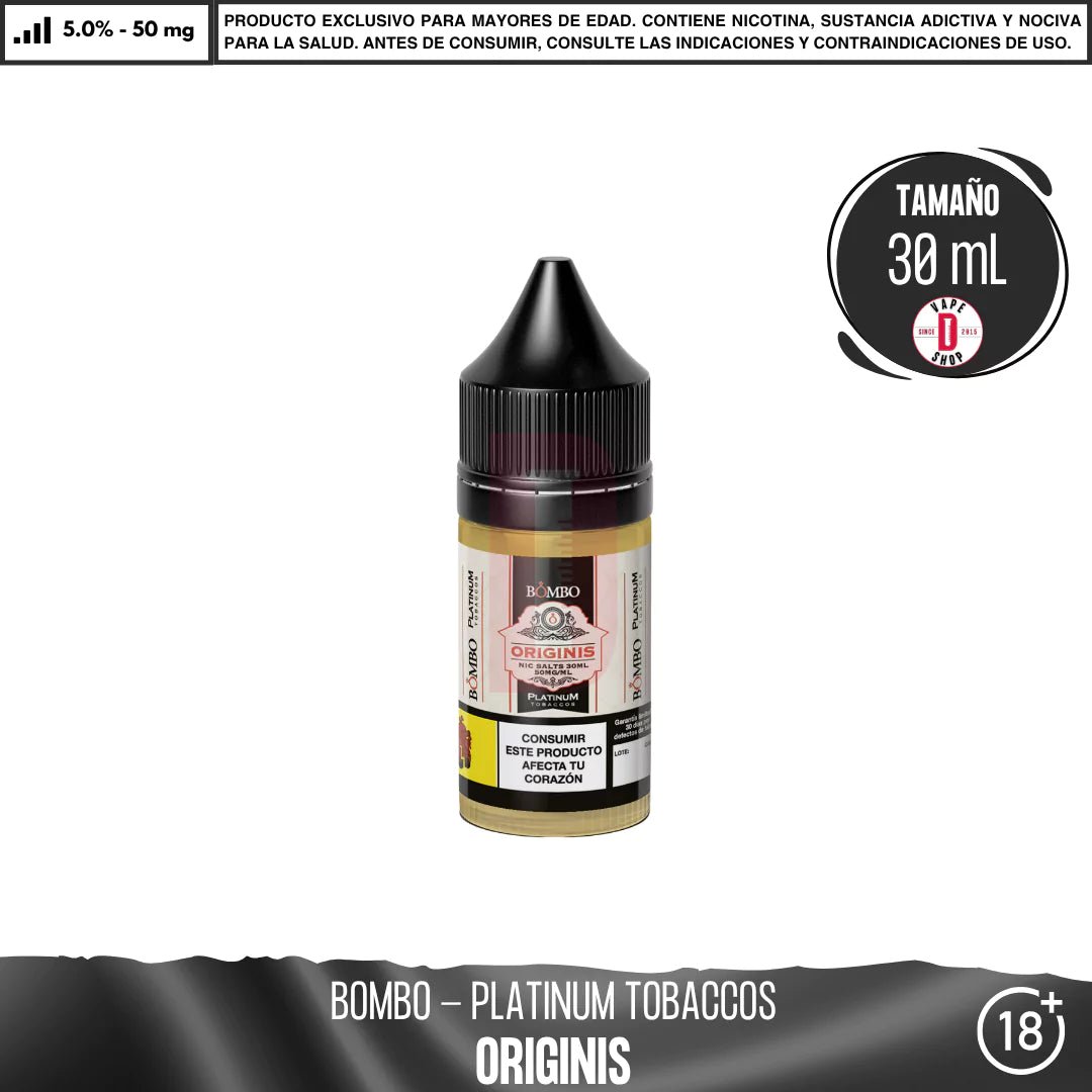 Bombo Platinum Tobaccos - Sales de Nicotina - Sales de Nicotina - Bombo | SN - BOM - 30 - PTOR - 50