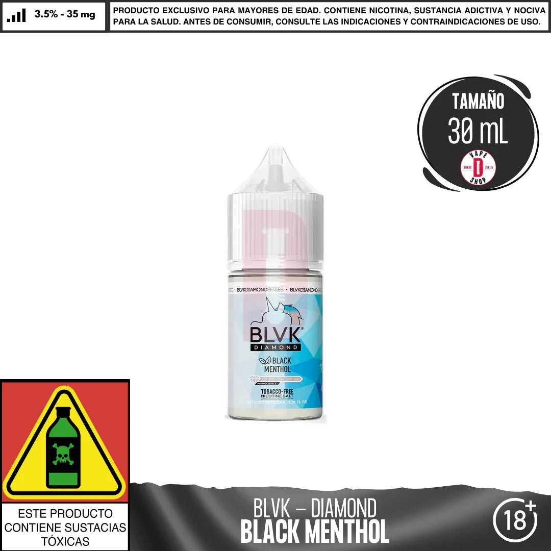 Diamond Black Menthol Salts - Sales de Nicotina - BLVK | SN - BLVK - DIA - BLM - 35
