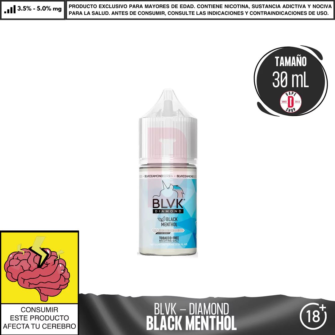 Diamond Black Menthol Salts - Sales de Nicotina - BLVK | SN - BLVK - DIA - BLM - 35