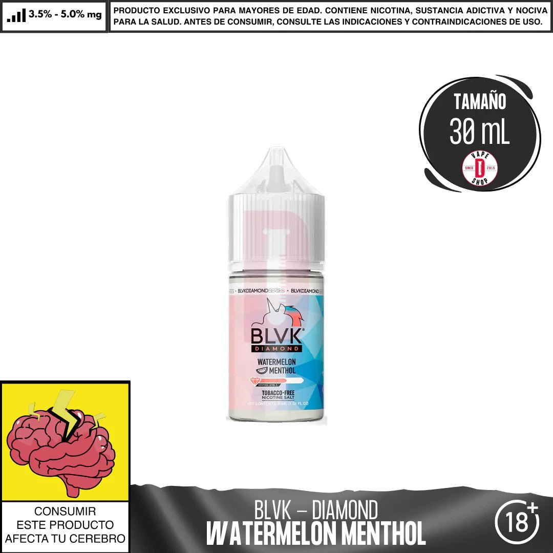 Diamond Watermelon Menthol Salts - Sales de Nicotina - BLVK | SN - BLVK - DIA - WAM - 35
