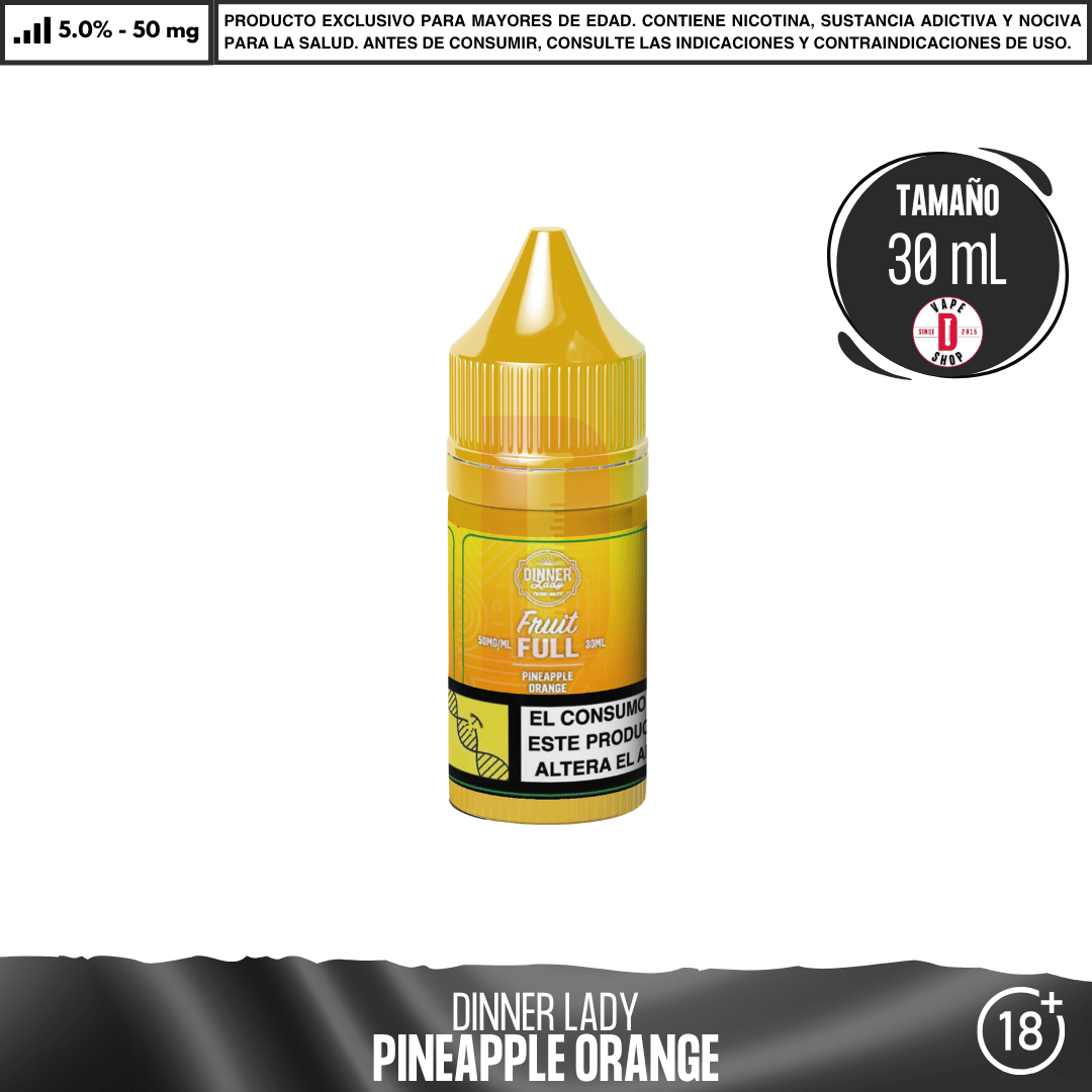 Dinner Lady - Full Fruit - Pineapple Orange Salts - Sales de Nicotina - Dinner Lady | SN-DL-FF-PO-50