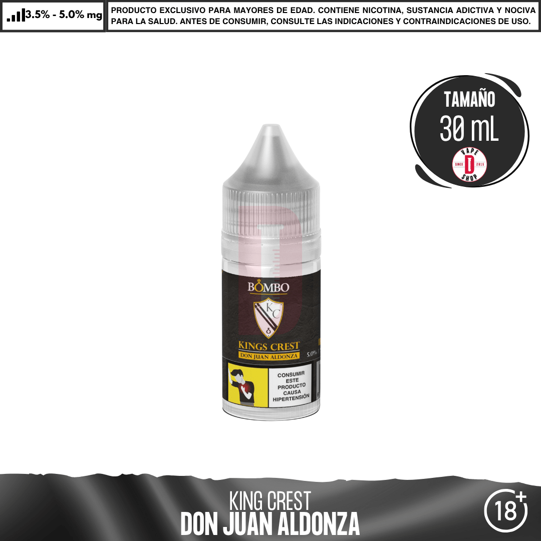 Don Juan Aldonza Salts - Sales de Nicotina - King's Crest | SN-KK-DJA-35