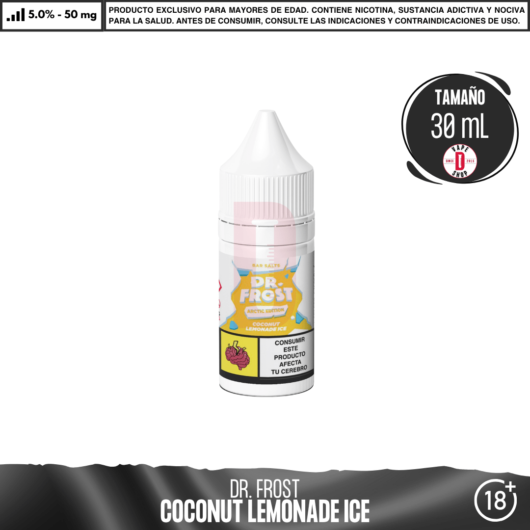 Dr Frost - Coconut Lemonade Ice Cream - Salts - Sales de Nicotina - Dr Frost | SN-DF-AE-BS-CL-50