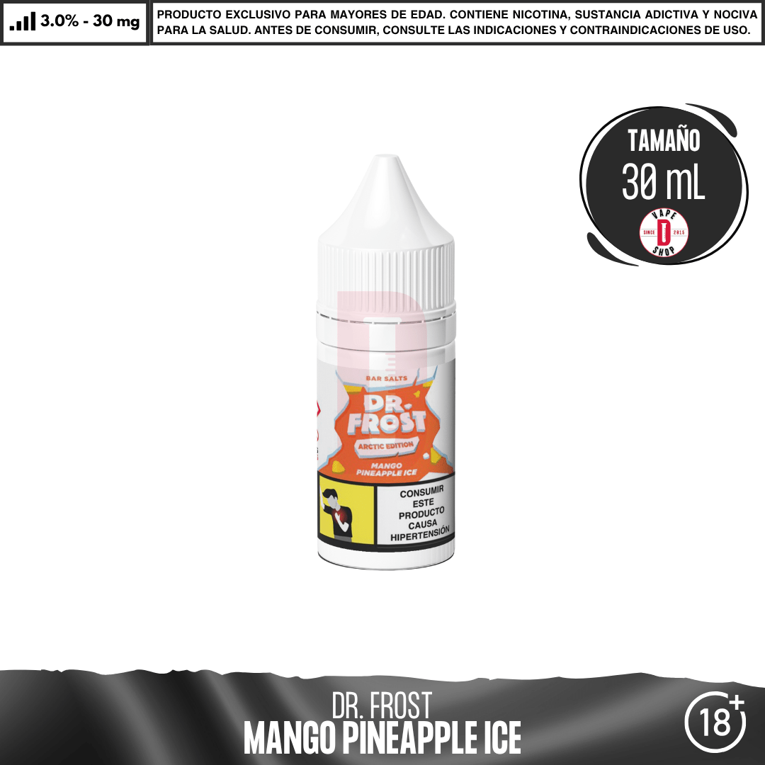 Dr Frost - Mango Pineapple Ice - Salts - Sales de Nicotina - Dr Frost | SN-DF-AE-BS-MP-30