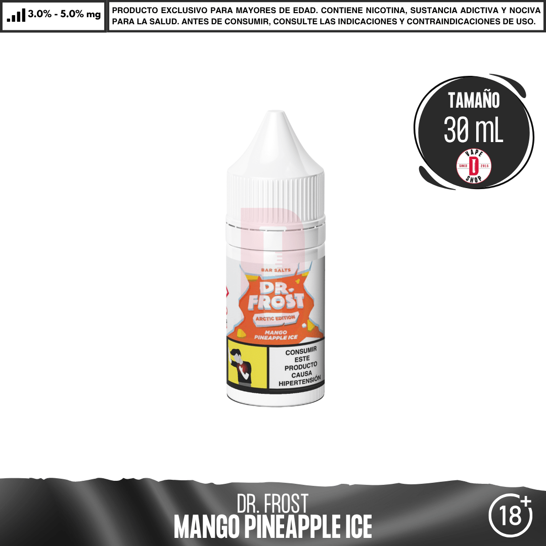 Dr Frost - Mango Pineapple Ice - Salts - Sales de Nicotina - Dr Frost | SN-DF-AE-BS-MP-30
