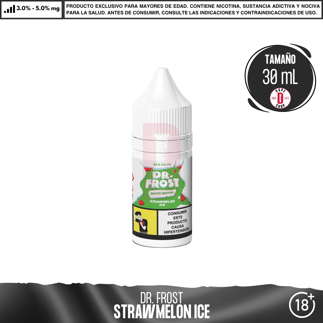 Dr Frost - Straw Melon Ice - Salts - Sales de Nicotina - Dr Frost | SN-DF-AE-BS-SI-30