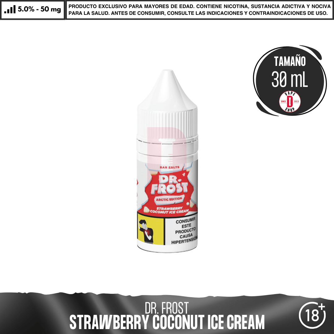 Dr Frost - Strawberry Coconut Ice Cream - Salts - Sales de Nicotina - Dr Frost | SN-DF-AE-BS-SC-50