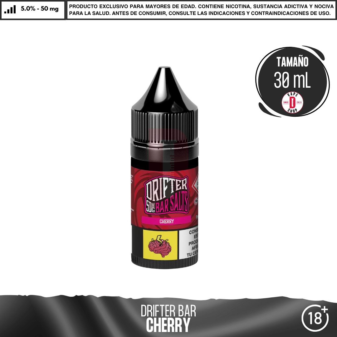 Drifter Bar Cherry Salts - Sales de Nicotina - Juice Sauz | SN-JUS-DRB-CHE-50