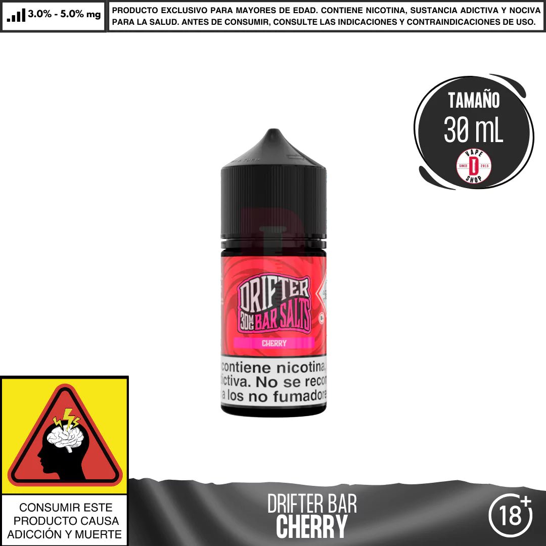 Drifter Bar Cherry Salts - Sales de Nicotina - Juice Sauz | SN - JUS - DRB - CHE - 30