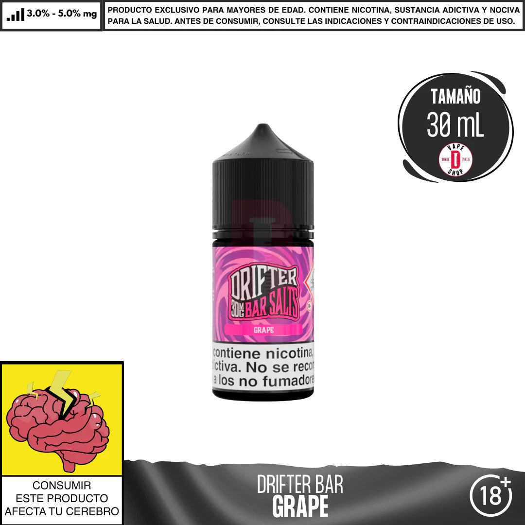 Drifter Bar Grape Salts - Sales de Nicotina - Juice Sauz | SN - JUS - DRB - GRA - 30