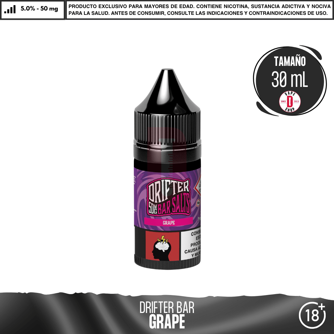 Drifter Bar Grape Salts - Sales de Nicotina - Juice Sauz | SN-JUS-DRB-GRA-50