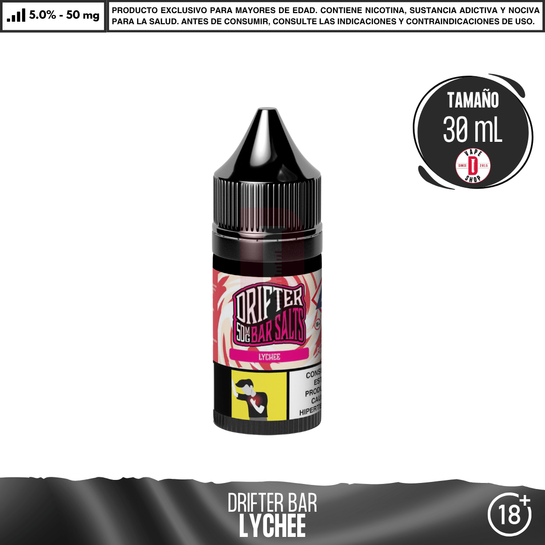Drifter Bar Lychee Salts - Sales de Nicotina - Juice Sauz | SN-JUS-DRB-LYC-50