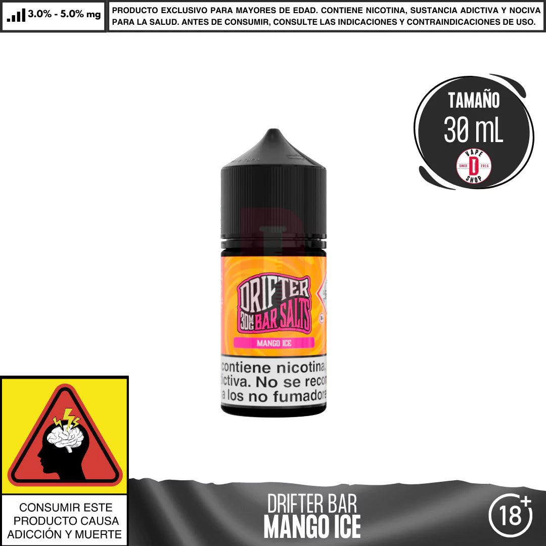 Drifter Bar Mango Ice Salts - Sales de Nicotina - Juice Sauz | SN - JUS - DRB - MAI - 30
