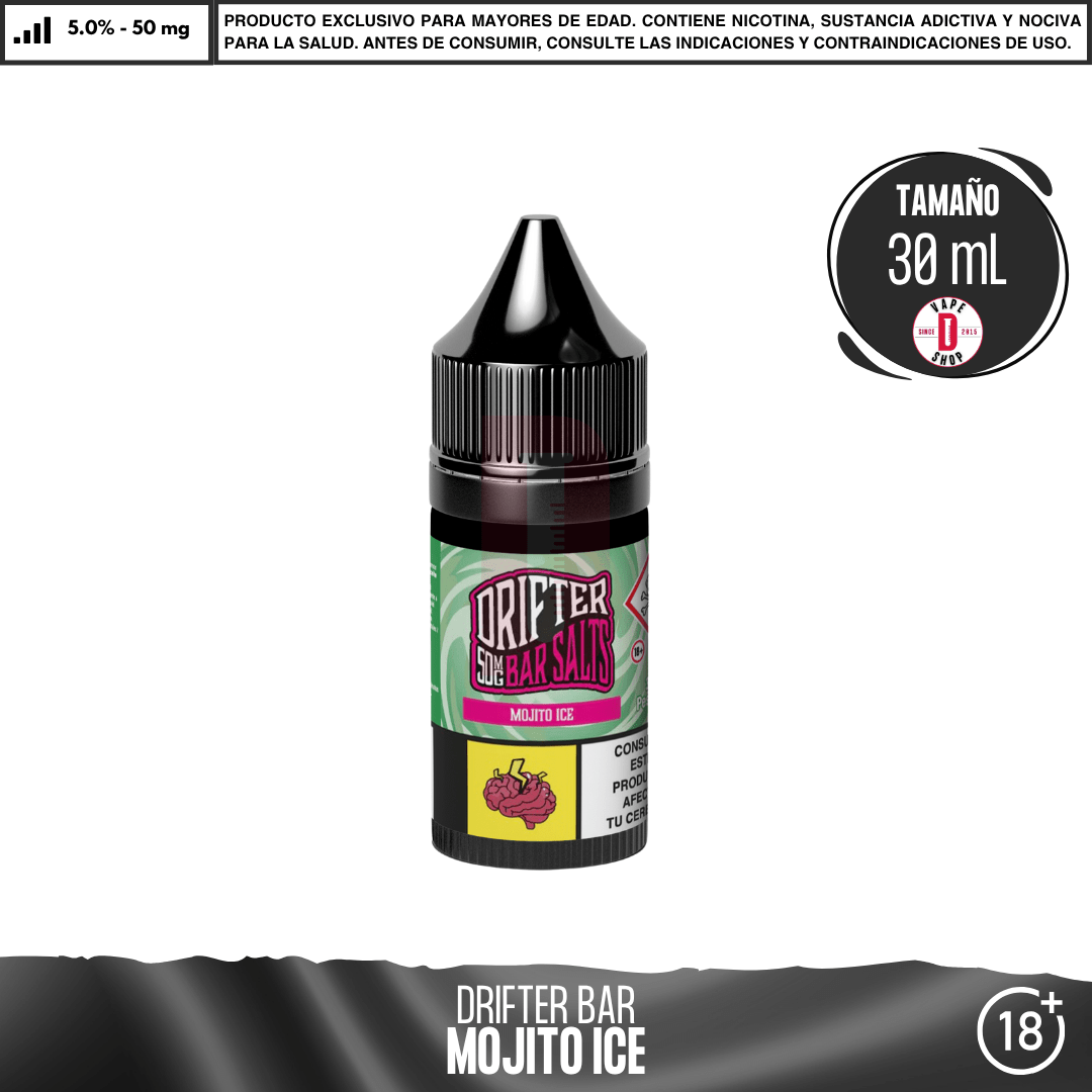 Drifter Bar Mojito Ice Salts - Sales de Nicotina - Juice Sauz | SN-JUS-DRB-MOI-50