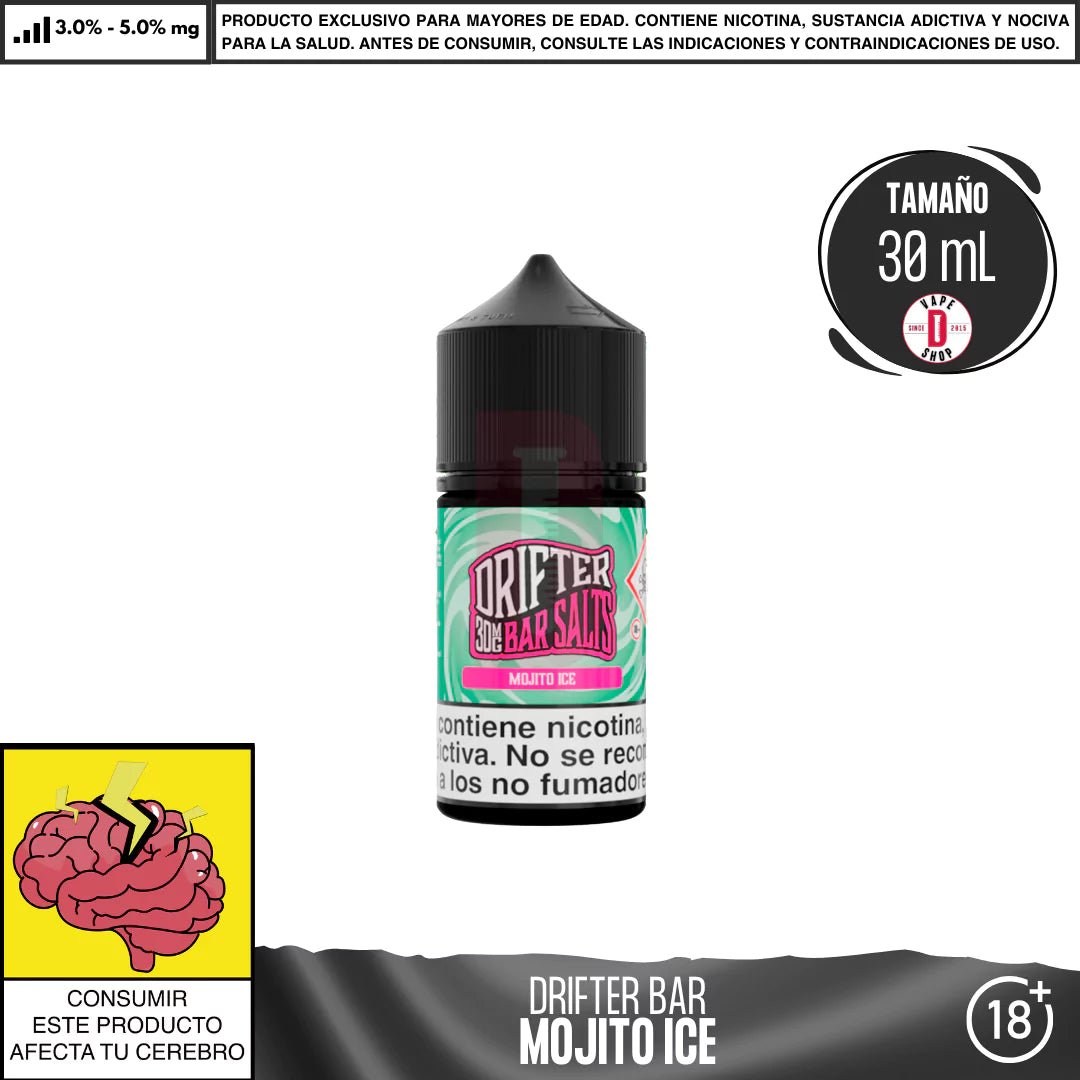 Drifter Bar Mojito Ice Salts - Sales de Nicotina - Juice Sauz | SN - JUS - DRB - MOI - 30