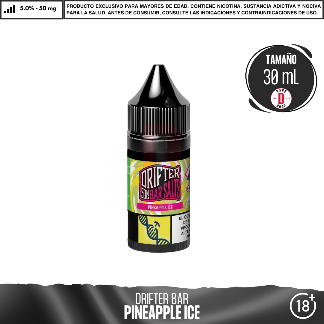 Drifter Bar Pineapple Ice Salts - Sales de Nicotina - Juice Sauz | SN-JUS-DRB-PIC-50