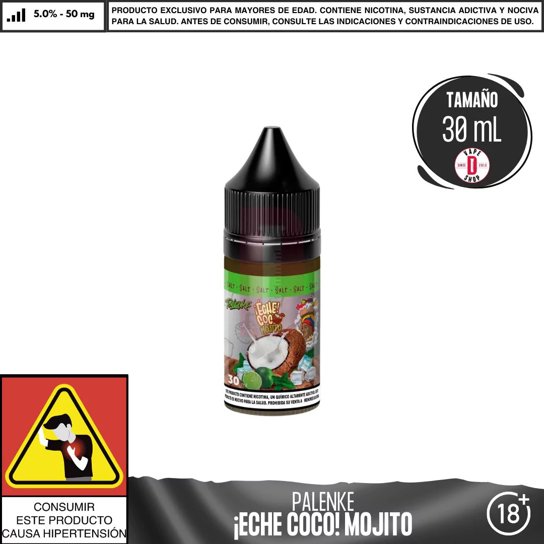 ¡Eche Coco! Mojito Sales - Sales de Nicotina - Palenke Ejuice | SN - PLK - ECM - 50