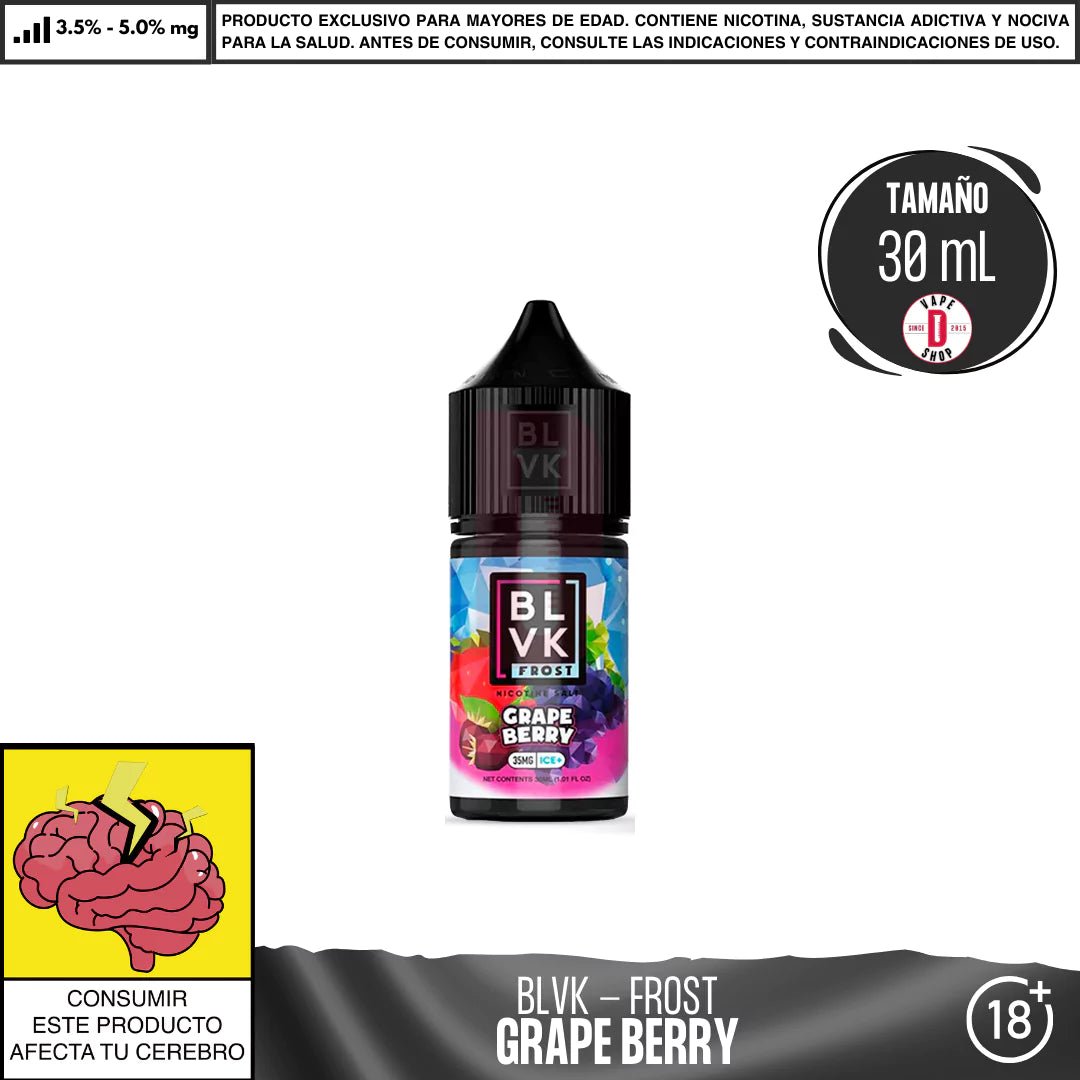 Frost Grape Berry Salts - Sales de Nicotina - BLVK | SN - BLVK - FRO - GRB - 35
