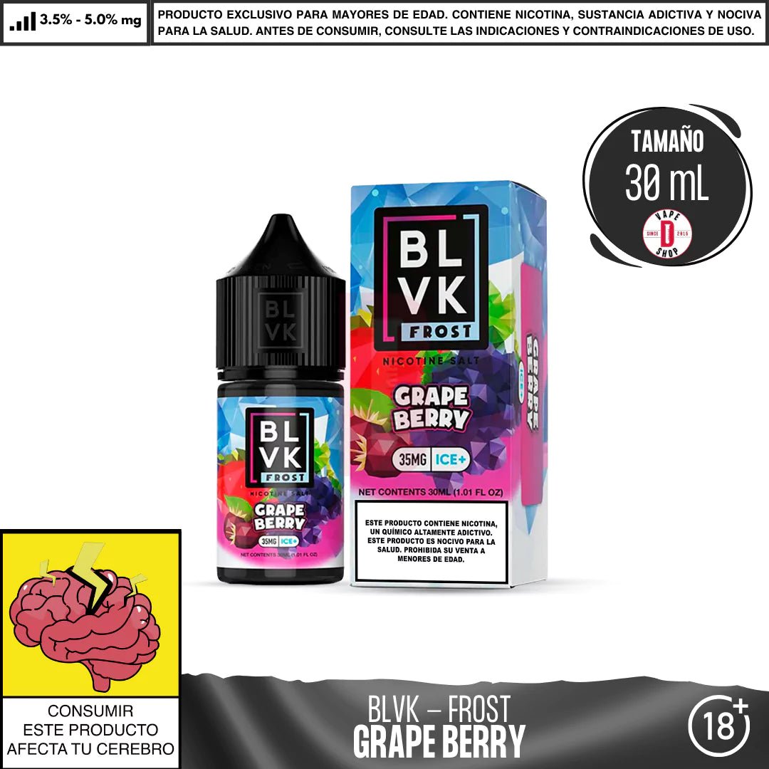 Frost Grape Berry Salts - Sales de Nicotina - BLVK | SN - BLVK - FRO - GRB - 35