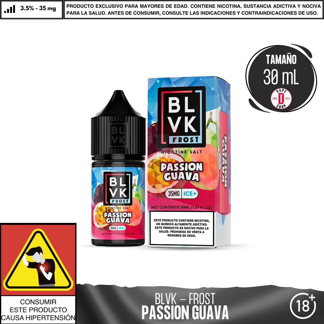 Frost Passion Guava Salts - Sales de Nicotina - BLVK | SN - BLVK - FRO - PAG - 35